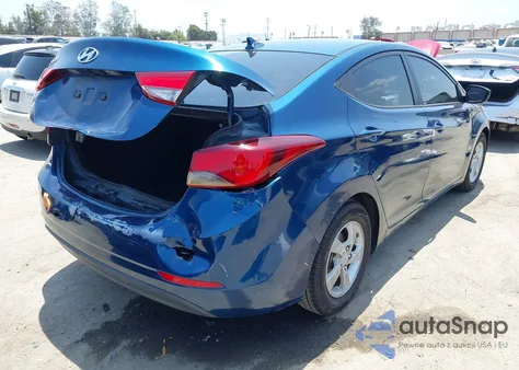 2014 Hyundai Elantra Se from USA, damaged, VIN KMHDH4AE6EU201098